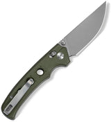 Civivi Noctis Crossbar Lock Knife Green Canvas Micarta Nitro V Blade 3in Stonewash For EDC by Civivi