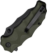Civivi Natterjack Button Lock Folding Knife For EDC Enthusiasts With OD Green G10 Handle And 14C28N Steel by Civivi