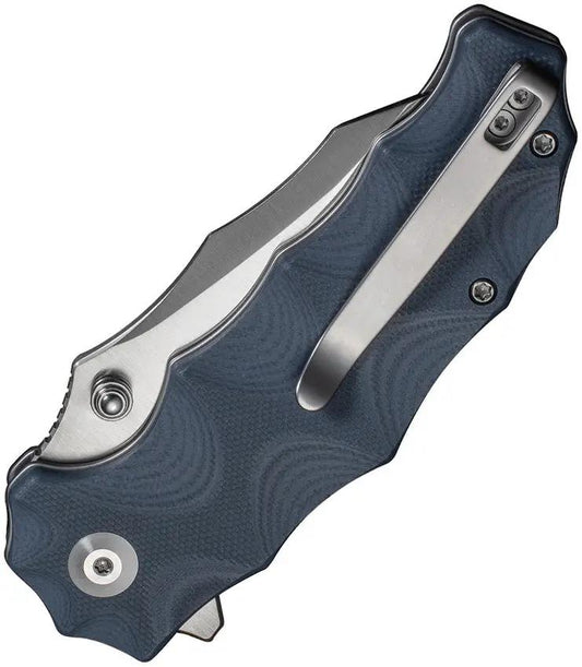 Premium Civivi Natterjack Button Lock Knife Blue G10 Handle 14C28N Sandvik Stainless For EDC Enthusiasts by Civivi