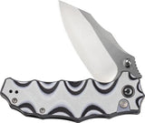Civivi Natterjack Button Lock Knife With Satin 14C28N Sandvik Blade Black White G10 Handle EDC Everyday Carry by Civivi