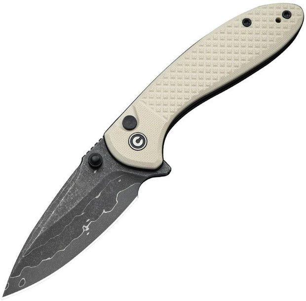 Civivi Faeger Button Lock Ivory C24031-DS1 by Civivi