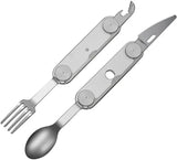 Civivi Partake Multi Tool Compact Four In One Stainless Steel Knife Fork Spoon Can Opener For Campers Hikers EDC by Civivi