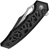 Civivi Anaaki Button Lock Knife With Nitro V Steel Clip Point Black Aluminum Handle For EDC Enthusiasts by Civivi