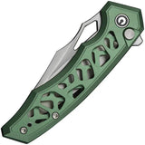 Civivi Anaaki Button Lock Knife Green Aluminum Handle Pocket Clip 3in Nitro V Blade For EDC Enthusiasts by Civivi
