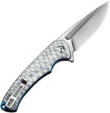Civivi Voidflare Folding Knife Linerlock With White Resin Handle 14C28N Drop Point Blade For EDC by Civivi