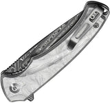 Civivi Voidflare Linerlock Folding Knife With Damascus Drop Point Blade 3in Closed 4.13in Aluminum Foil G10 Handle EDC by Civivi