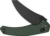 Civivi Sixgill Crossbar Lock Knife With Nitro V Blade And Green Micarta Handle For EDC Enthusiasts by Civivi