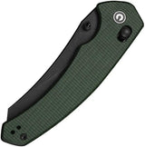Civivi Sixgill Crossbar Lock Knife With Nitro V Blade And Green Micarta Handle For EDC Enthusiasts by Civivi