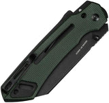 Civivi Buster FG Superlock Green Pocket Knife For EDC Enthusiasts Nitro V Steel 4.25in Blade by Civivi