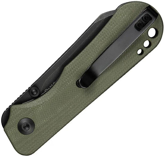 Civivi Crabby Linerlock Folding Knife OD Green G10 14C28N Sheepsfoot Blade For EDC Enthusiasts Premium by Civivi