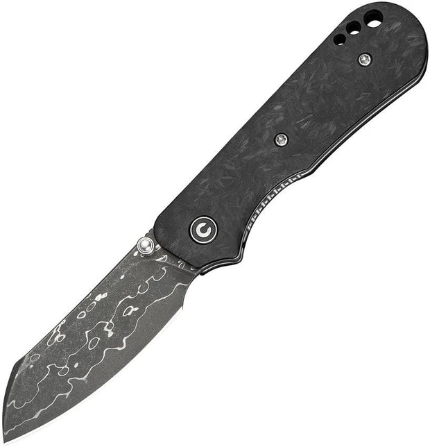 Civivi Crabby Linerlock Damascus C24055-DS1 by Civivi