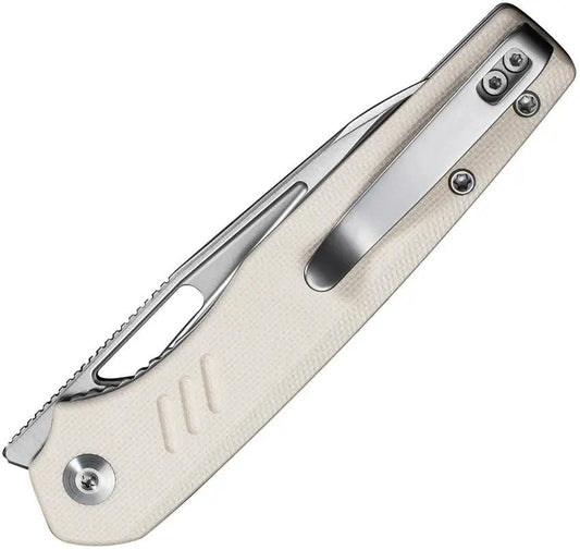 Civivi Guile Linerlock Knife Ivory G10 Handle Premium Wharncliffe Blade 3.25in EDC Everyday Carry by Civivi