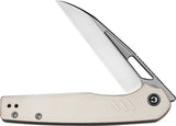 Civivi Guile Linerlock Knife Ivory G10 Handle Premium Wharncliffe Blade 3.25in EDC Everyday Carry by Civivi