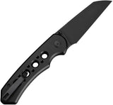 Civivi Pragma Prime Button Lock Knife Wharncliffe Blade 14C28N Sandvik Stainless Premium Black Aluminum Handle EDC by Civivi