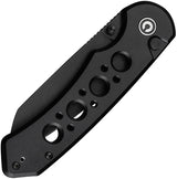 Civivi Pragma Prime Button Lock Knife Wharncliffe Blade 14C28N Sandvik Stainless Premium Black Aluminum Handle EDC by Civivi