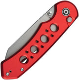 Civivi Pragma Prime Button Lock Knife Red Aluminum Handle Wharncliffe Blade For EDC Enthusiasts by Civivi