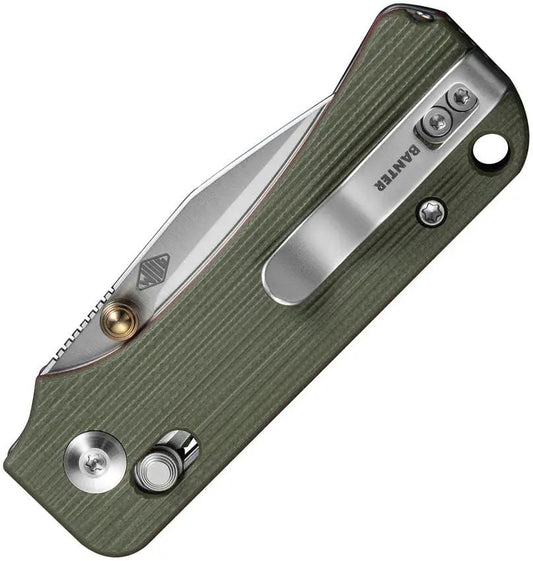 Civivi Baby Banter 2 Crossbar Lock Knife With Green G10 Handle And Toothpick In Handle Premium EDC Enthusiasts by Civivi