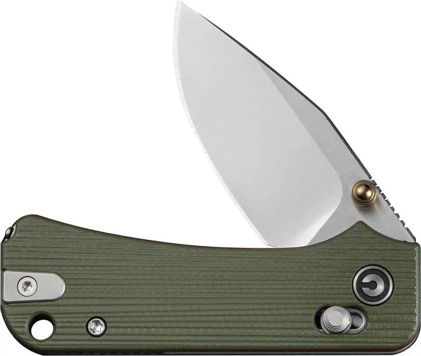 Civivi Baby Banter 2 Crossbar Lock Knife With Green G10 Handle And Toothpick In Handle Premium EDC Enthusiasts by Civivi