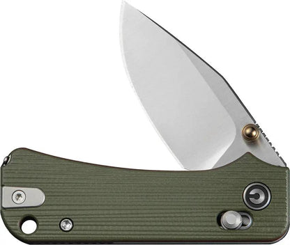 Civivi Baby Banter 2 Crossbar Lock Knife With Green G10 Handle And Toothpick In Handle Premium EDC Enthusiasts by Civivi