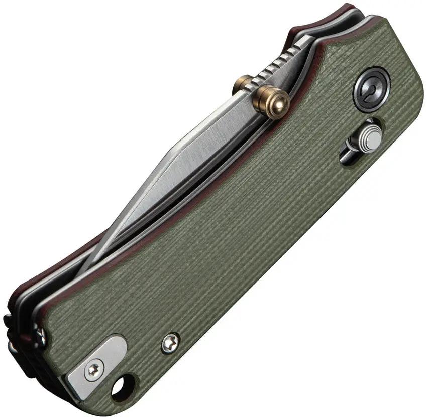 Civivi Baby Banter 2 Crossbar Lock Knife With Green G10 Handle And Toothpick In Handle Premium EDC Enthusiasts by Civivi