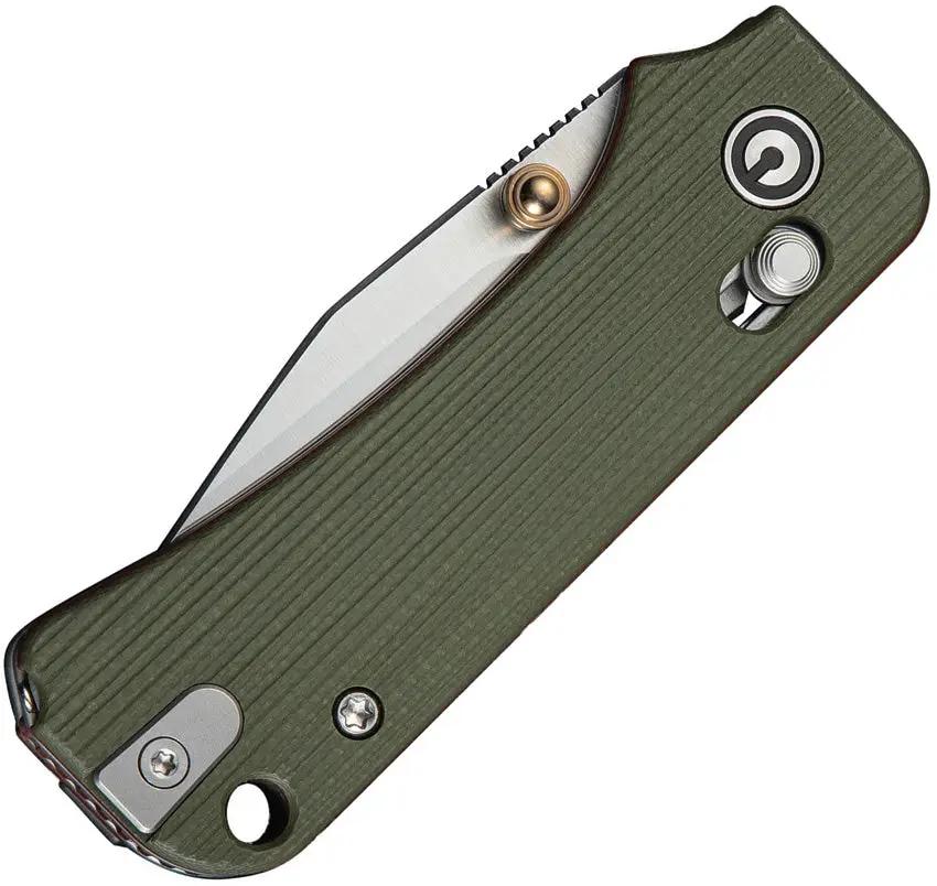 Civivi Baby Banter 2 Crossbar Lock Knife With Green G10 Handle And Toothpick In Handle Premium EDC Enthusiasts by Civivi
