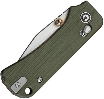 Civivi Baby Banter 2 Crossbar Lock Knife With Green G10 Handle And Toothpick In Handle Premium EDC Enthusiasts by Civivi