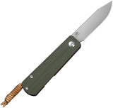 Civivi Slippy Sendy Slip Joint Knife With Green Red G10 Handle Premium Nitro V Blade For EDC Enthusiasts by Civivi
