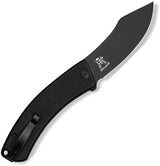 Civivi Outlaw Muk Button Lock Folding Knife 14C28N Steel Black G10 Handle EDC Everyday Carry by Civivi