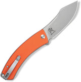 Civivi Outlaw Muk Button Lock Knife Orange G10 Handle 3.5in 14C28N Sandvik Steel Nesmuk Style EDC by Civivi