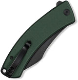 Civivi Outlaw Muk Button Lock Knife Green G10 3.5in 14C28N Sandvik Steel Nesmuk Style EDC by Civivi