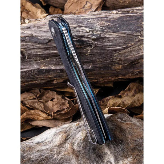 Civivi Baklash Linerlock Knife For EDC Enthusiasts Durable Black G10 Handle 9Cr18MoV 3.5in Blade by Civivi