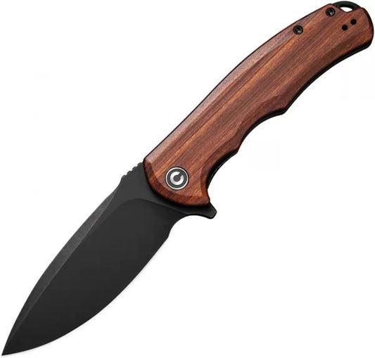 Civivi Praxis Linerlock Wood Handle Knife 9Cr18MoV Blade Extended Tang Clip Case For EDC by Civivi