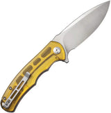 Civivi Praxis Linerlock Ultem EDC Knife With Satin 9Cr18MoV Blade Lanyard Hole Clip by Civivi