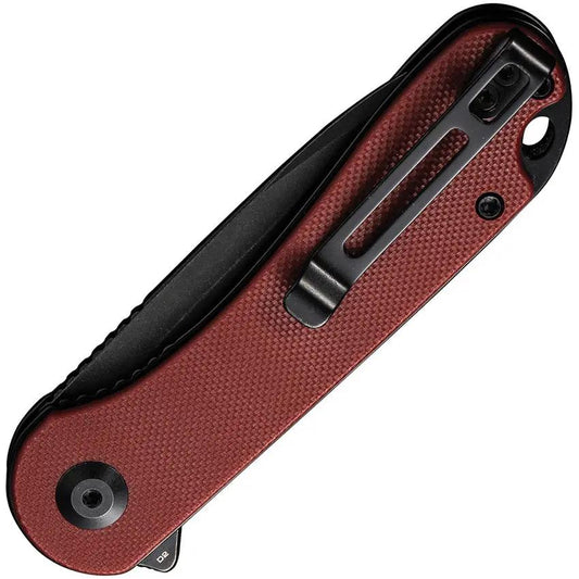 Premium Civivi Elementum Linerlock Burgundy EDC Knife With D2 Blade And G10 Handle by Civivi