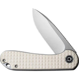 Premium Civivi Elementum Linerlock Ivory G10 Knife For EDC Enthusiasts 4 Inch Closed 3 Inch Satin D2 Blade by Civivi