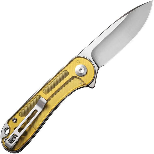 Civivi Elementum Linerlock Ultem EDC Knife 4 Inch Closed With D2 Satin Blade And Pocket Clip by Civivi