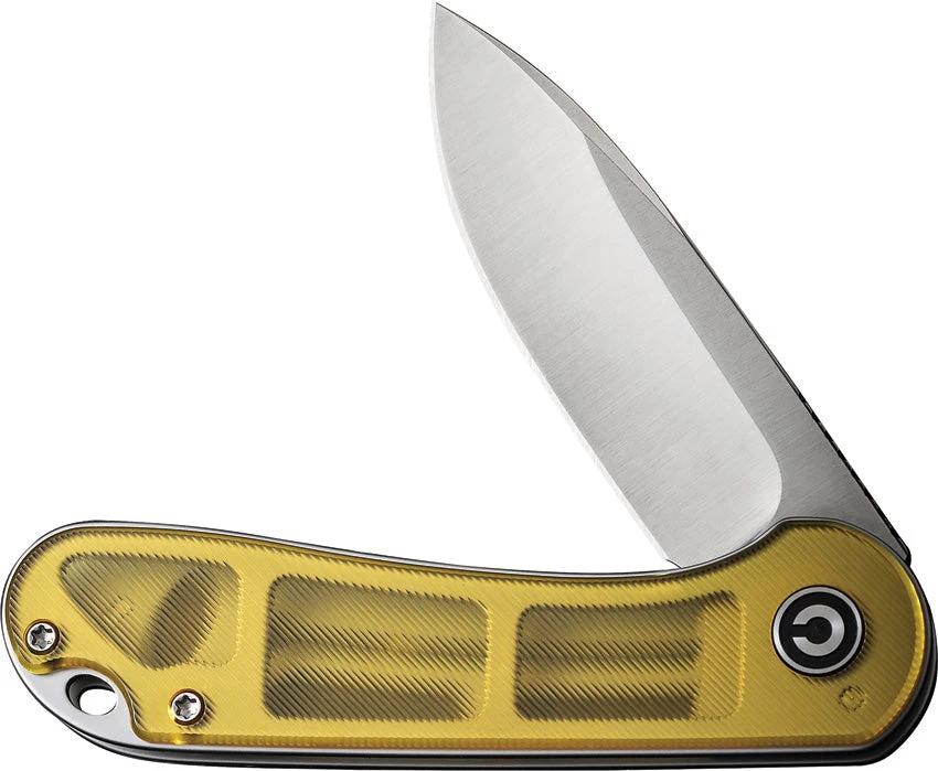 Civivi Elementum Linerlock Ultem EDC Knife 4 Inch Closed With D2 Satin Blade And Pocket Clip by Civivi