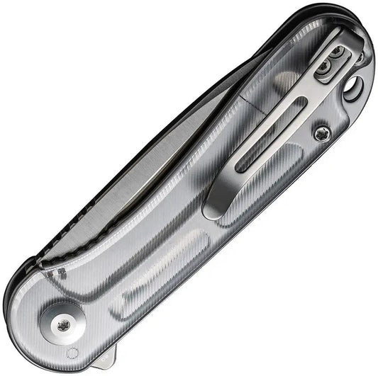 Civivi Elementum Linerlock Clear Lexan Handle Premium EDC Knife With 3 Inch Satin D2 Blade And Extended Tang by Civivi