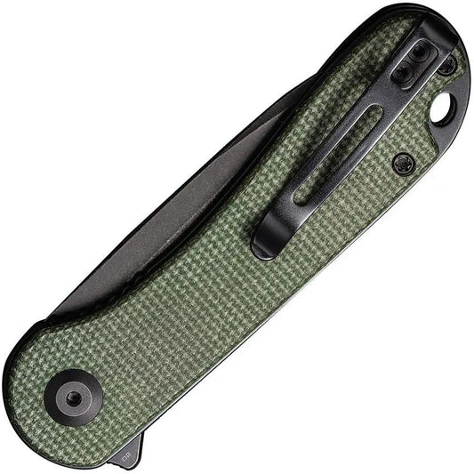 Civivi Elementum Linerlock C907TE EDC Knife With D2 Tanto Blade Green Linen Micarta Handle by Civivi