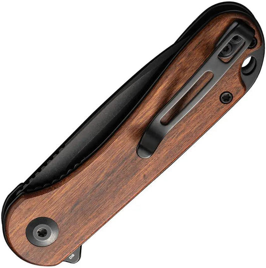 Civivi Elementum Linerlock Premium Wood EDC Knife C907U D2 Blade 3 Inch, 4 Inch Closed, Wood Handle, Case Included by Civivi
