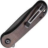 Civivi Elementum Linerlock Ebony Knife with D2 Blade and Pocket Clip for EDC Enthusiasts by Civivi