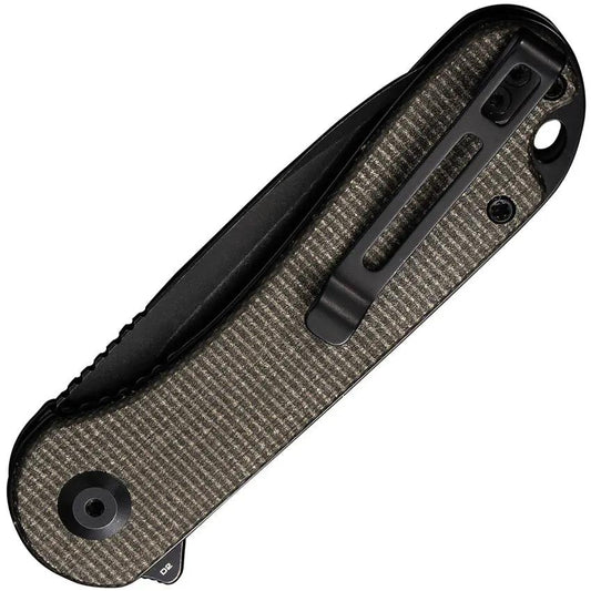 Civivi Elementum Linerlock Micarta Premium EDC Knife With Green Canvas Micarta Handle Extended Tang by Civivi