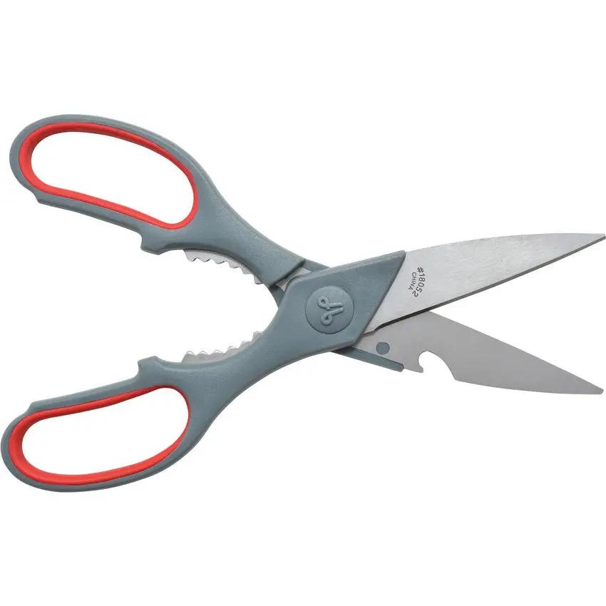 Clauss True Professional Kitchen Shears For Chefs 8.25in Titanium Bonded Serrated Blade With Bottle Opener by Clauss