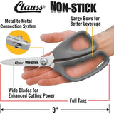 Clauss Titanium Non Stick Hair Shears 9 Inch With Wide Blades For Power And Leverage Salon Professionals by Clauss