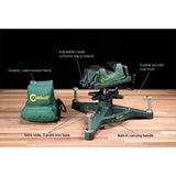 Caldwell The Rock Shooting Rest Combo for Precision Shooters with Extra Wide 3 Point Base and Adjustable Bag Tension by Caldwell