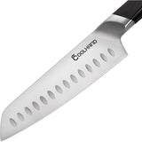 Coolhand Santoku Knife Ebony Handle 7 Inch Satin Blade 1.4116 Stainless Steel Gift Boxed For Home Cooks by Coolhand