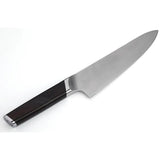 Coolhand Chef's Knife Ebony Handle 8 Inch Satin Blade 13 Inch Overall For Pro Cooks by Coolhand