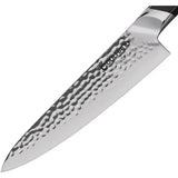 Coolhand Ebony Handle Chef Knife 8 Inch Blade Hammered 440C Stainless Premium For Professional Cooks by Coolhand