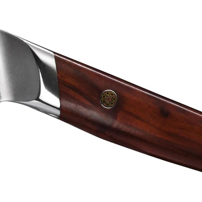 Coolhand Damascus Chef Knife Hammered 9.5 Inch Blade Cocobolo Wood Handle For Professionals by Coolhand