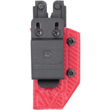 Gerber MP600 Sheath Red Carbon Fiber Kydex Belt Clip With Adjustable Retention For Blunt And Needlenose Pros by Clip & Carry